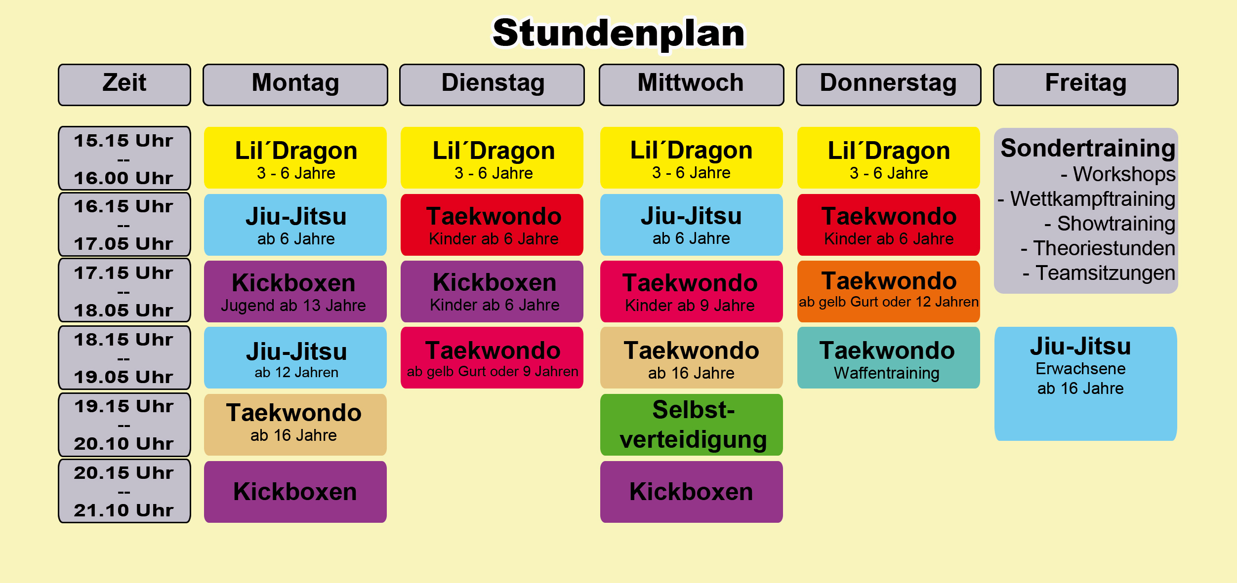 Stundenplan